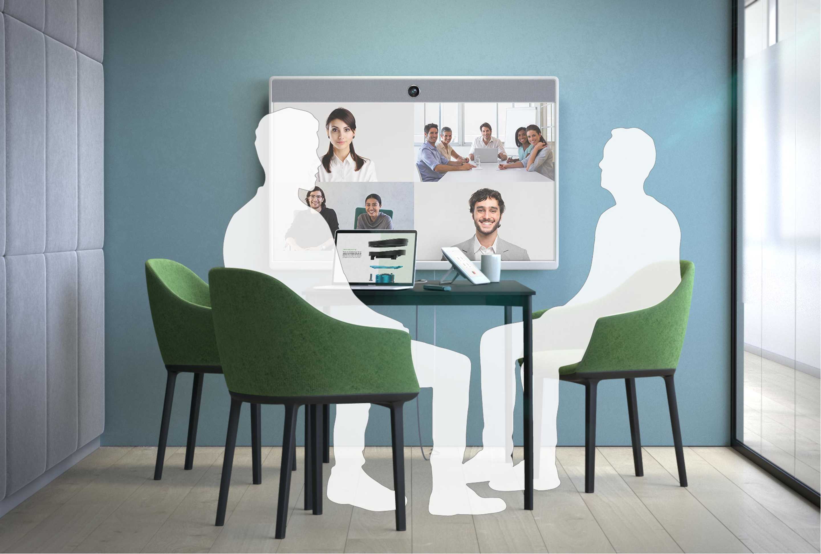 Cisco Webex Room 55 in a Video meeting within a medium sized Huddle