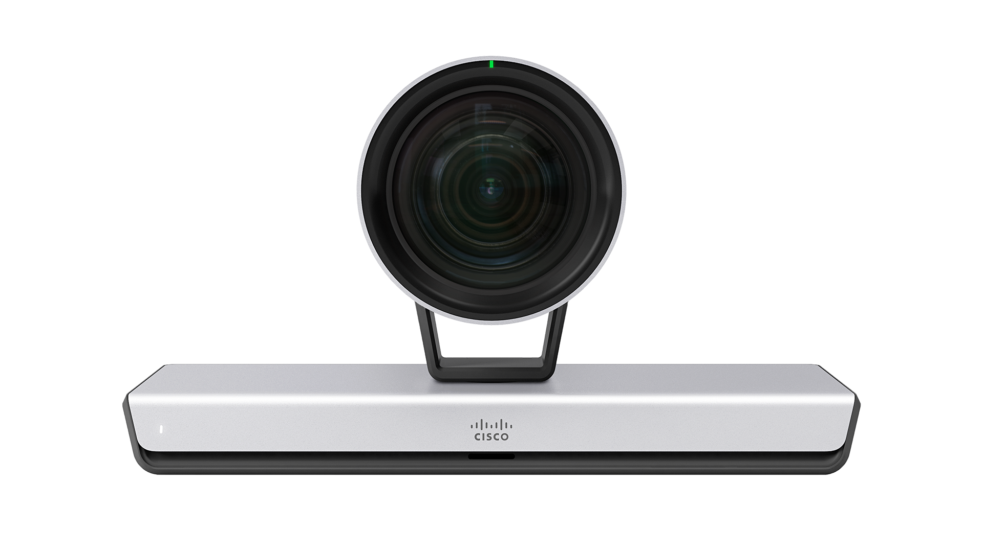 An image of the Cisco Webex Precision 60 camera from the front, on a transparent background. 