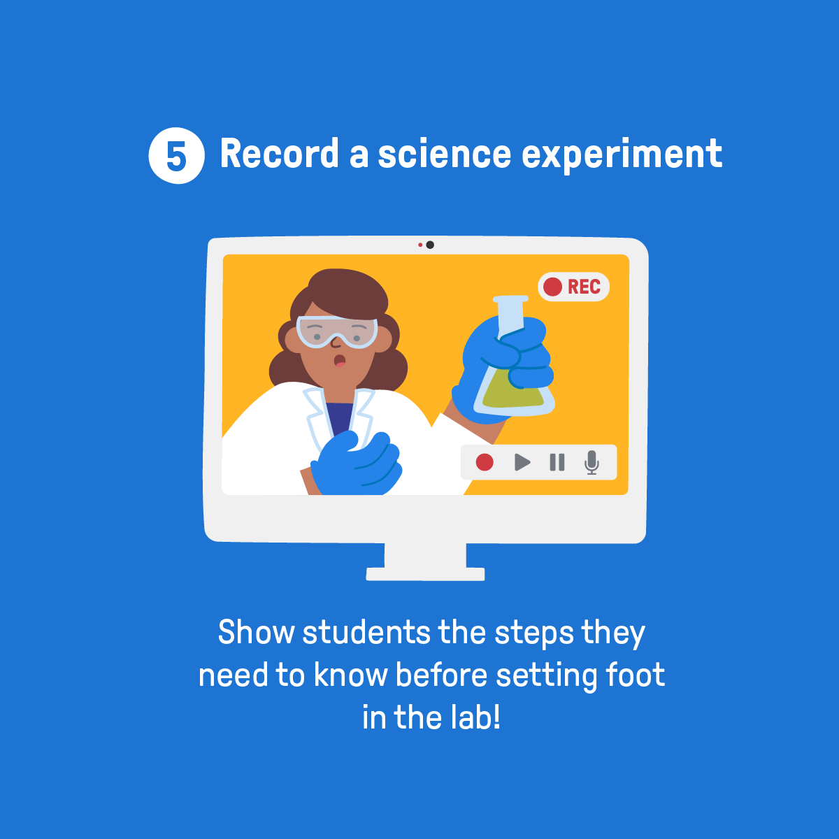 record a science experiment