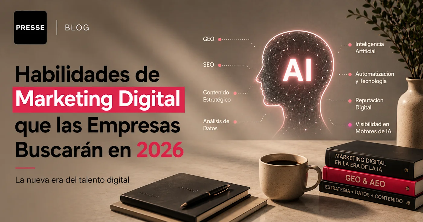 Las habilidades de marketing digital más buscadas por las empresas en 2026