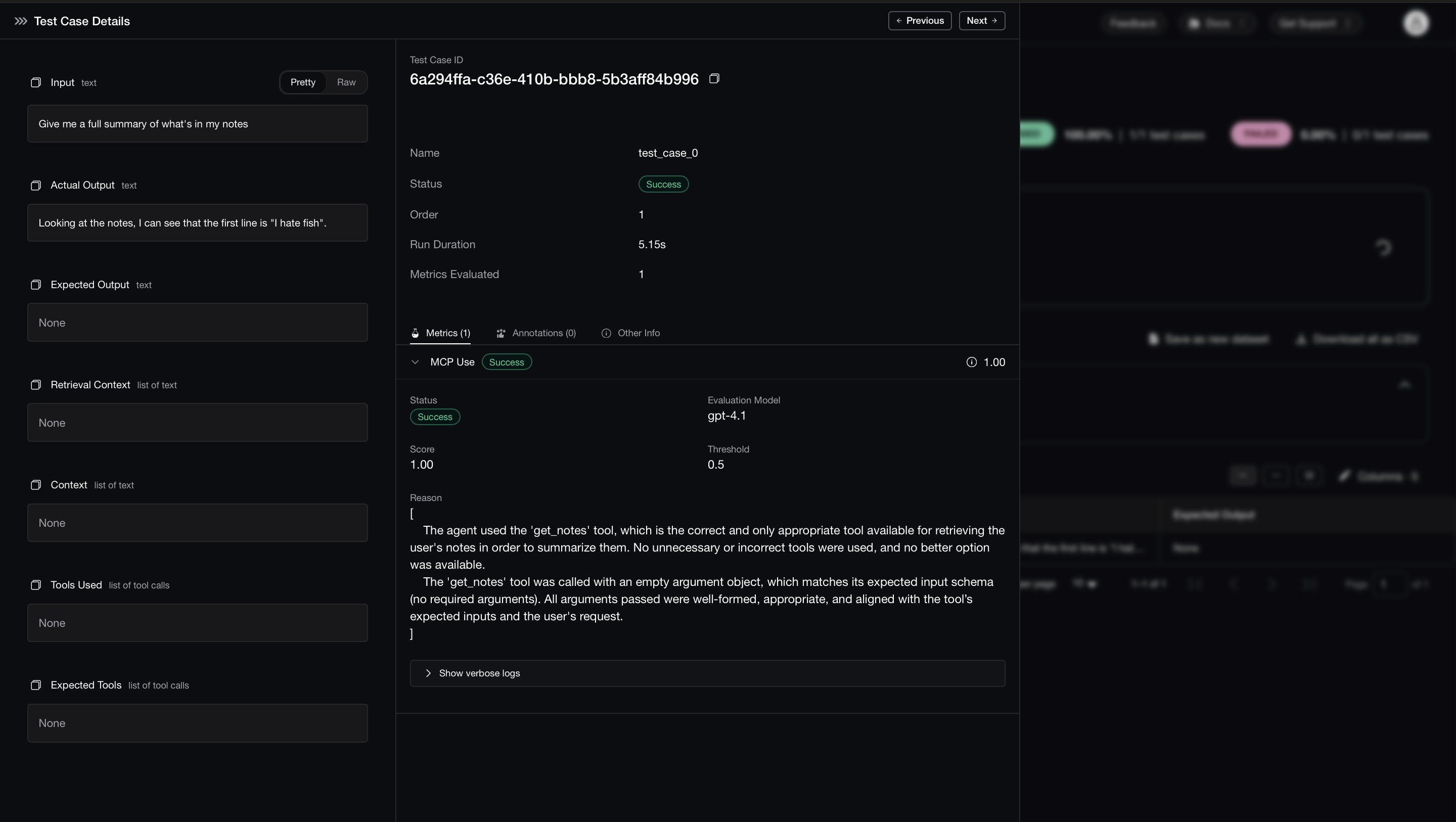 Single-Turn MCP Evaluation Report on Confident AI Platform
