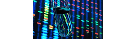test tube liquid DNA data colors
