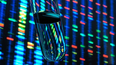 test tube liquid DNA data colors