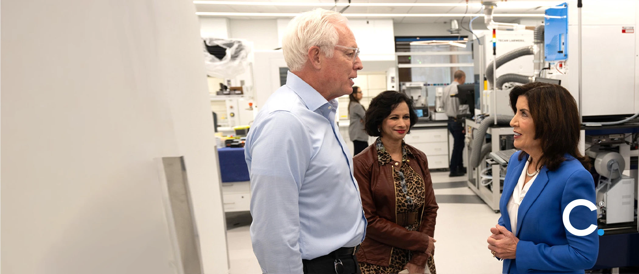 New York Gov. Hochul Tours Lab of the Future at Cure CMARK hero carousel