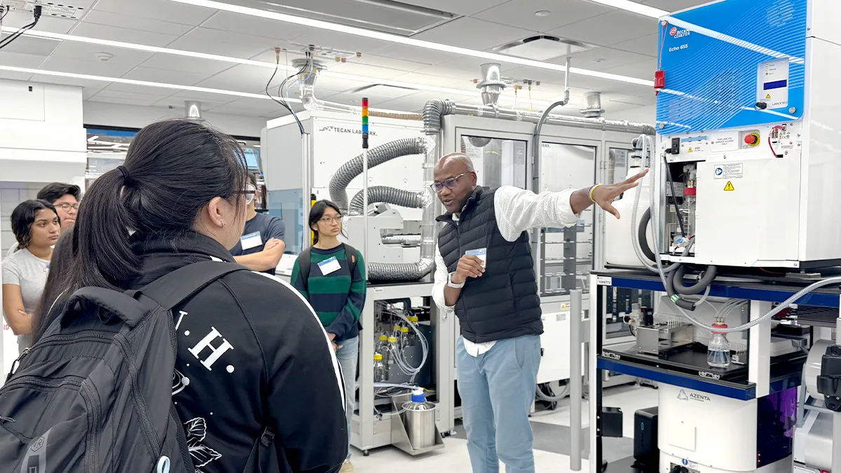 The second annual Life Sciences Day, including events at Cure, brought 250 high school students from across New York City the opportunity to explore the world of life science innovation on Oct. 24, 2024. 