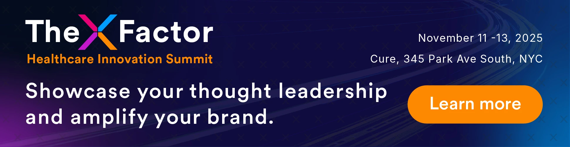 Homepage X Factor Healthcare Innovation Summit Sponsorship Image Desktop