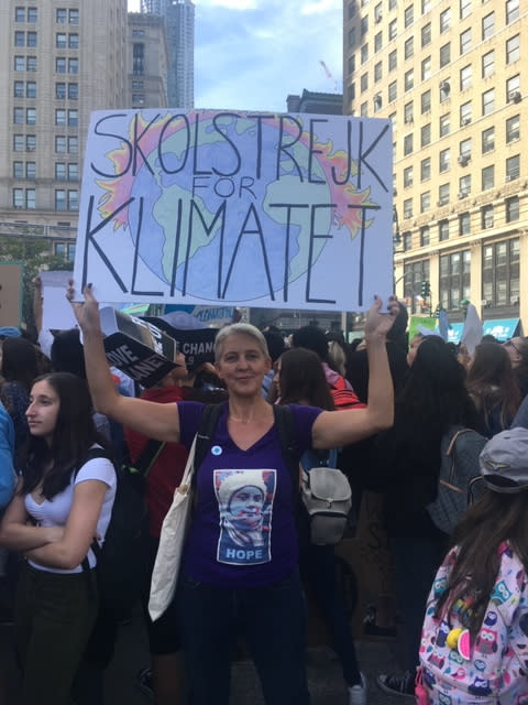 Palma Repole at the Climate Strike on September 20, 2019. 