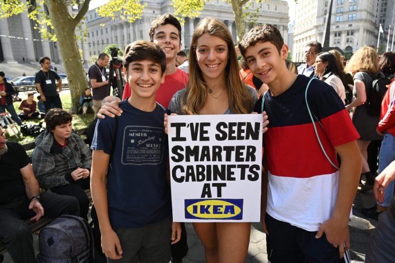 ECFS Students at the Climate Strike on September 20, 2019