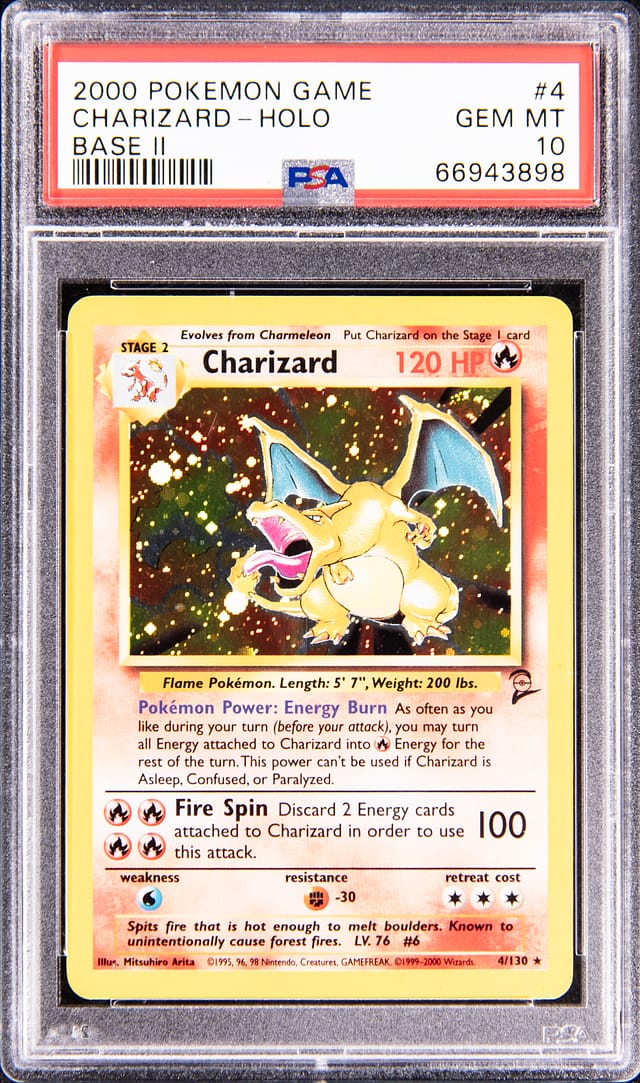2000 Base Set II Charizard PSA 10 sells for $21K