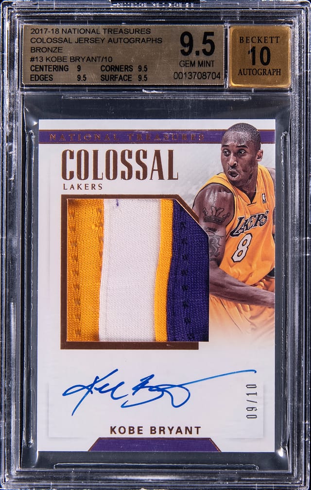 Kobe 2017 NT Colossal Auto Bronze BGS 9.5 Sale