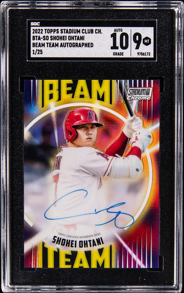 Shohei Ohtani 2022 Beam Team Auto /25 SGC 9 Sells