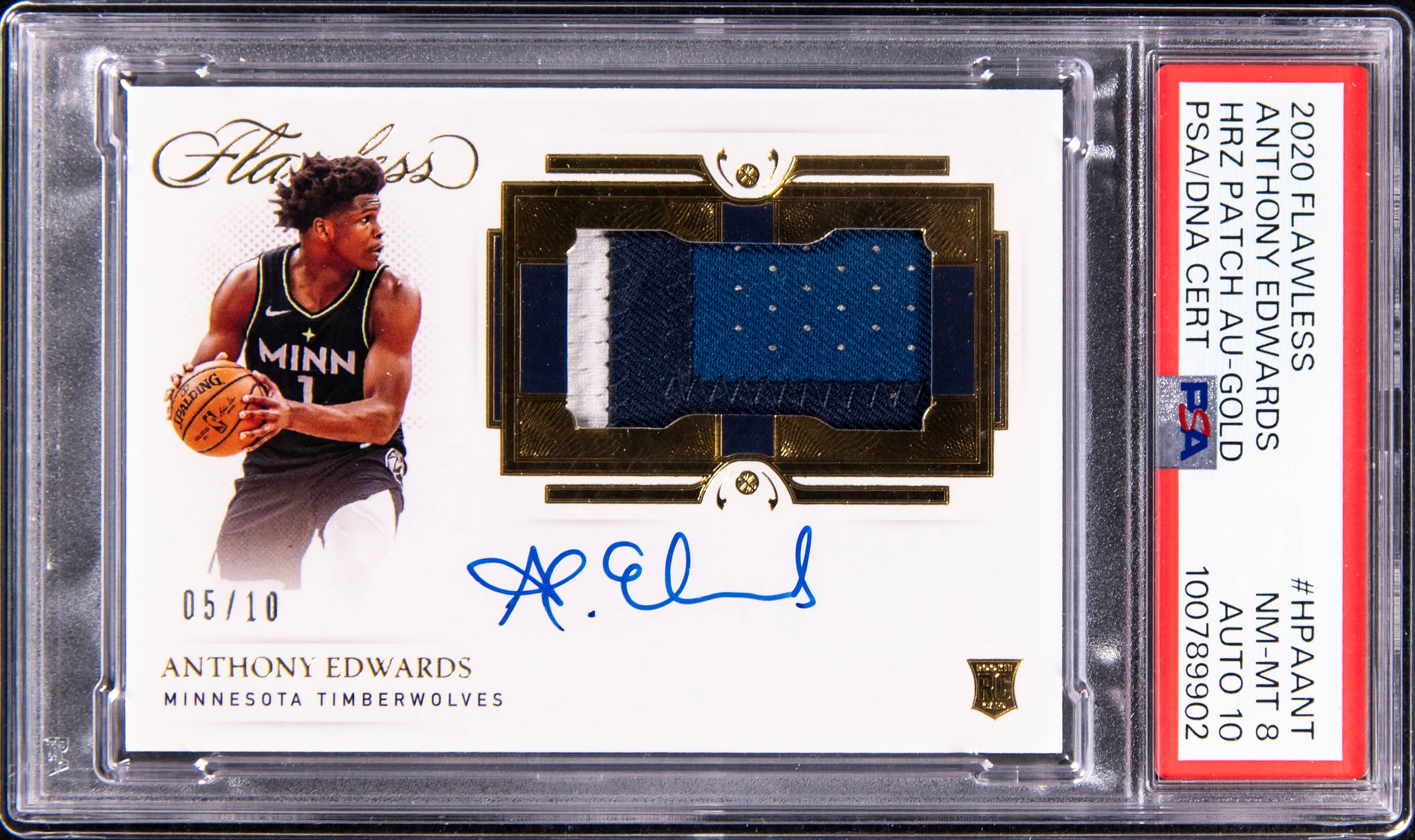 Anthony Edwards 2020-21 Flawless Gold RPA Sale