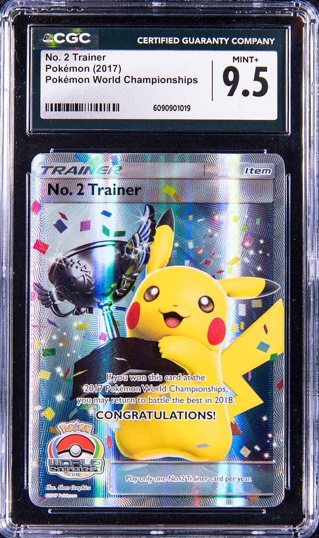 2017 No. 2 Trainer Pikachu Trophy CGC 9.5 Sale