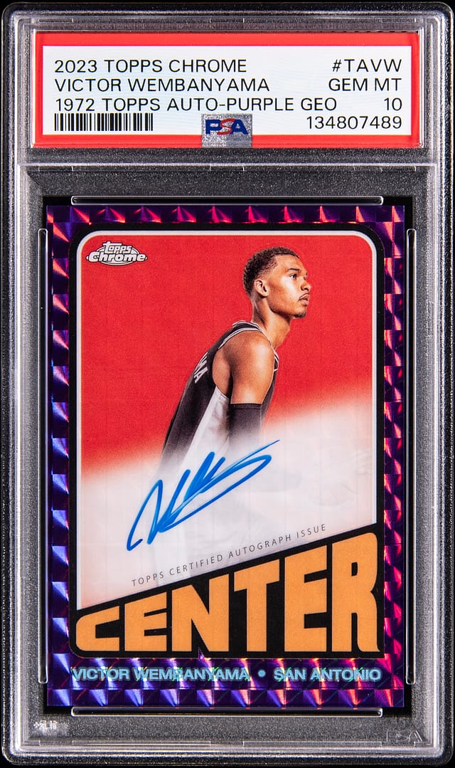 Victor Wembanyama 1972 Topps Auto PSA 10 Sale