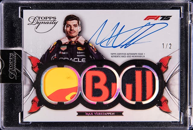 2025 Topps Dynasty F1 Max Verstappen Black /2 Sale