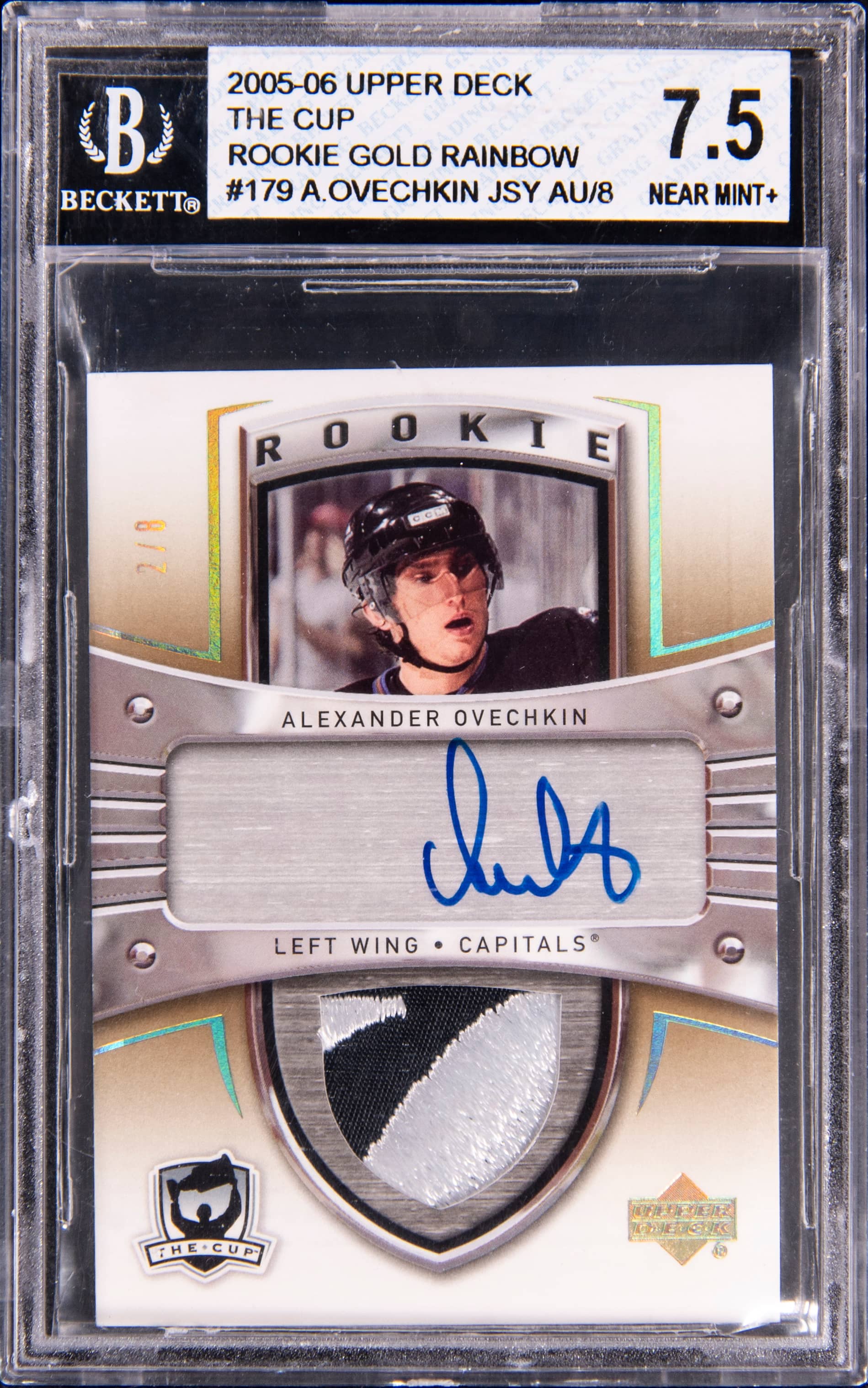 Alex Ovechkin 2005-06 The Cup Gold RPA /8 Sells for $854K