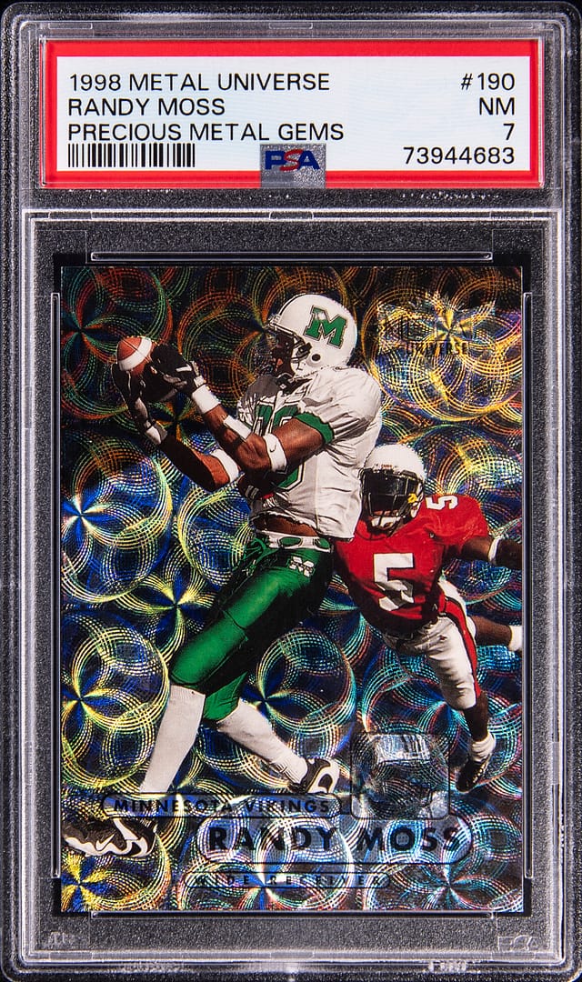 1998 PMG Randy Moss Rookie PSA 7 sells for $19K