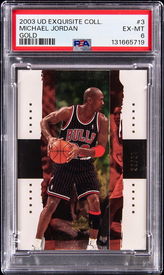 2003-04 Exquisite Gold Michael Jordan /25 sells