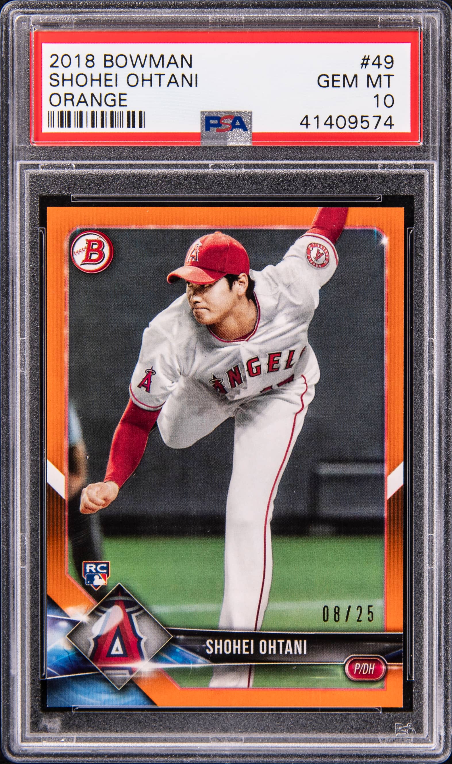 Shohei Ohtani 2018 Bowman Orange PSA 10 Sells for $34K