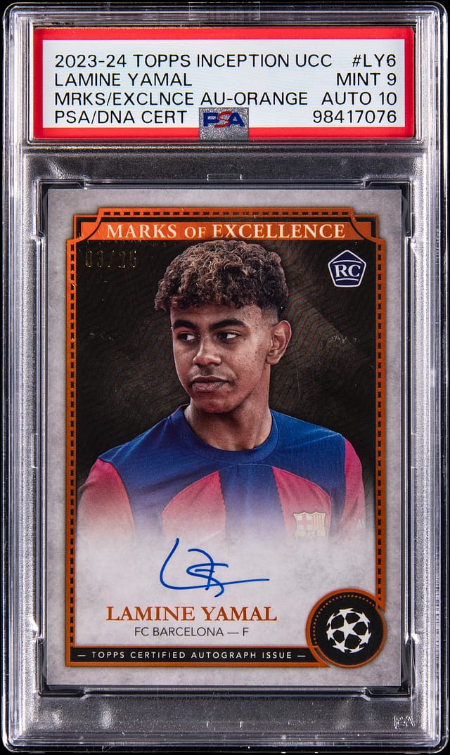 Lamine Yamal Inception Orange Auto /25 Sells for $24K