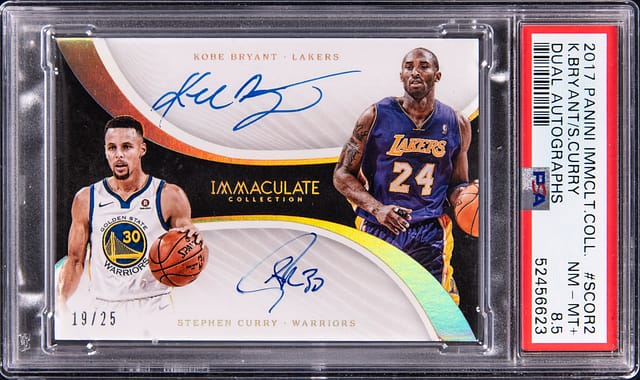 Kobe & Curry 2017-18 Immaculate Dual Auto Sells