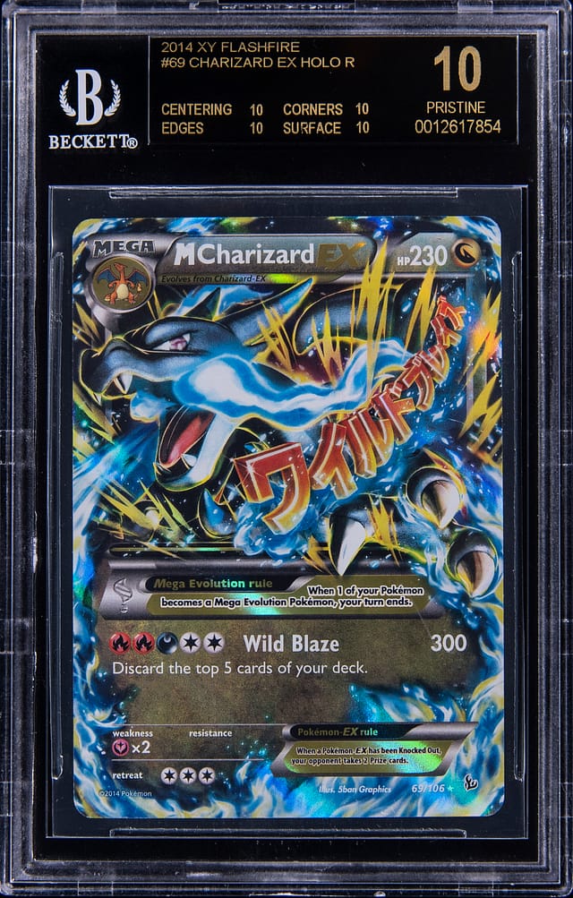 2014 XY Flashfire Charizard EX BGS 10 Sale