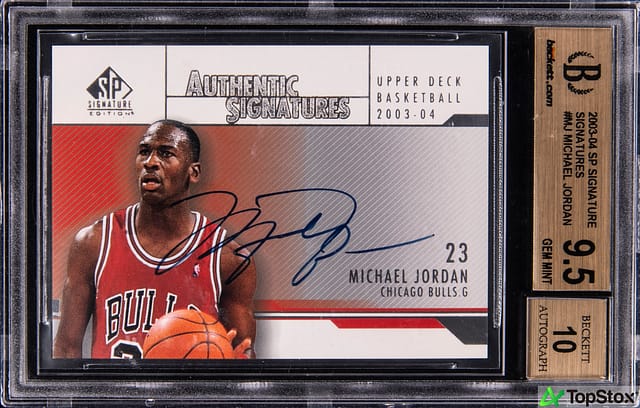 2003-04 SP Signature Michael Jordan Auto BGS 9.5 Sale