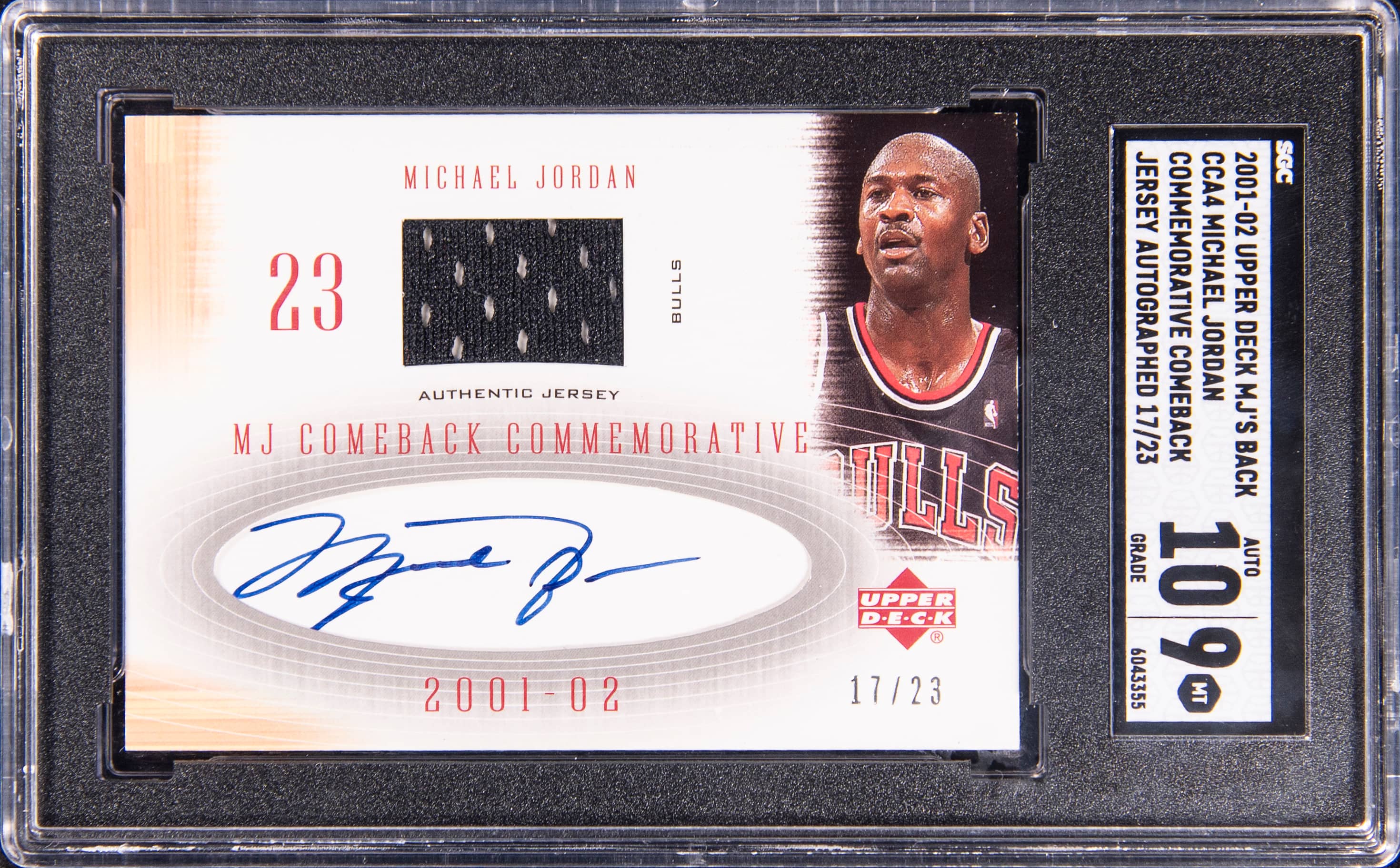 2001-02 MJ’s Back Jersey Auto Sells for $23,180
