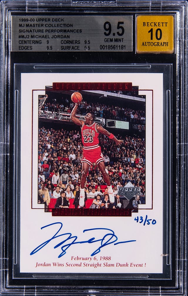 BGS 9.5 MJ Master Collection Auto Sells for $87K