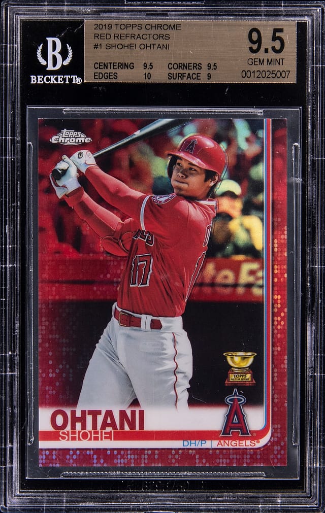 Shohei Ohtani 2019 Topps Chrome Red /5 BGS 9.5 Sale