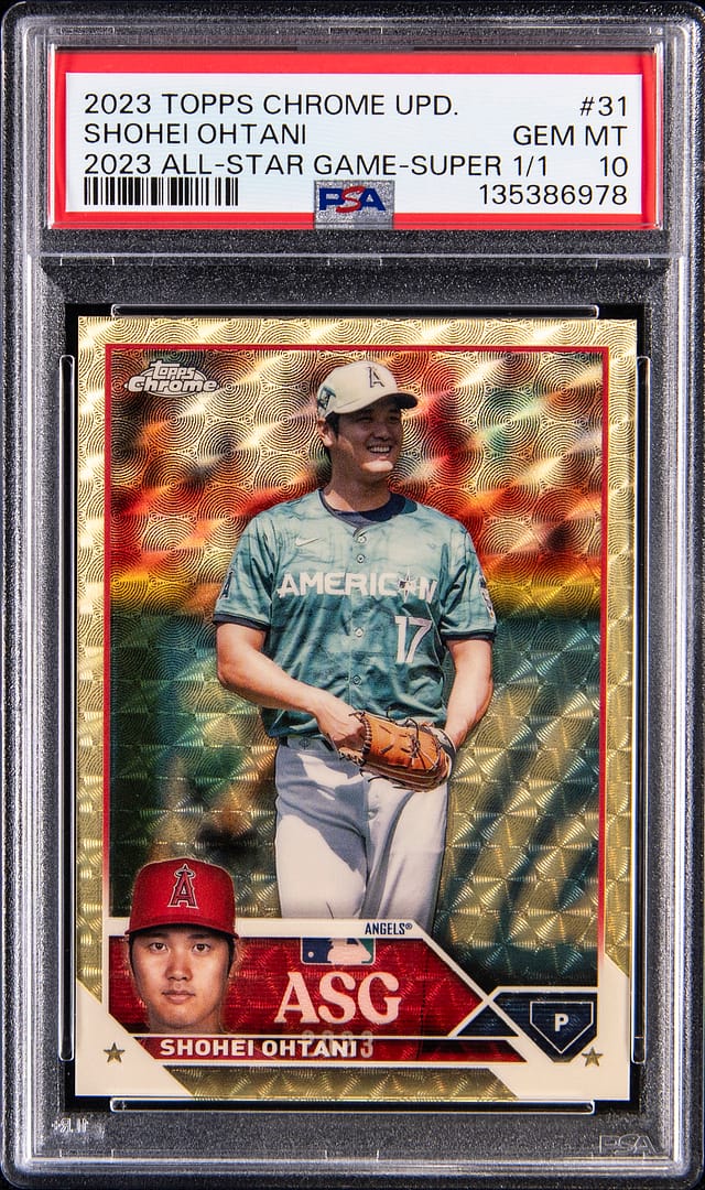 Shohei Ohtani 2023 SuperFractor PSA 10 Sells for $40K