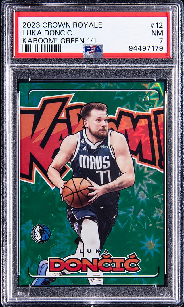Luka Doncic 2023-24 Kaboom Green 1/1 sells for $396K