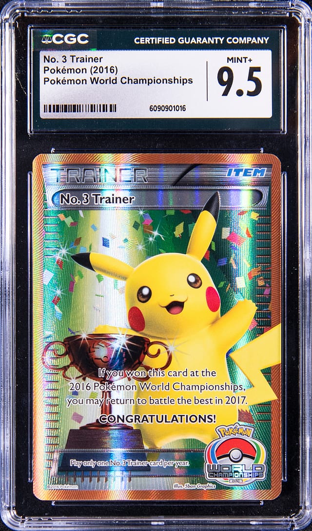2016 No. 3 Trainer Pikachu CGC 9.5 Sells for $27.9K