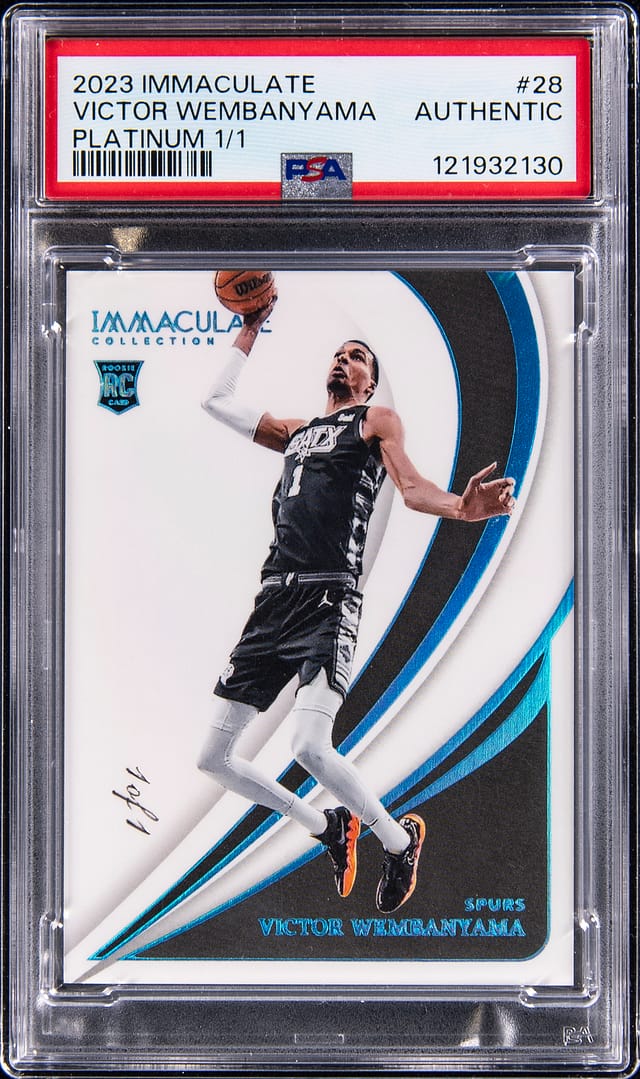 Victor Wembanyama Immaculate 1/1 Rookie Sells for $79K