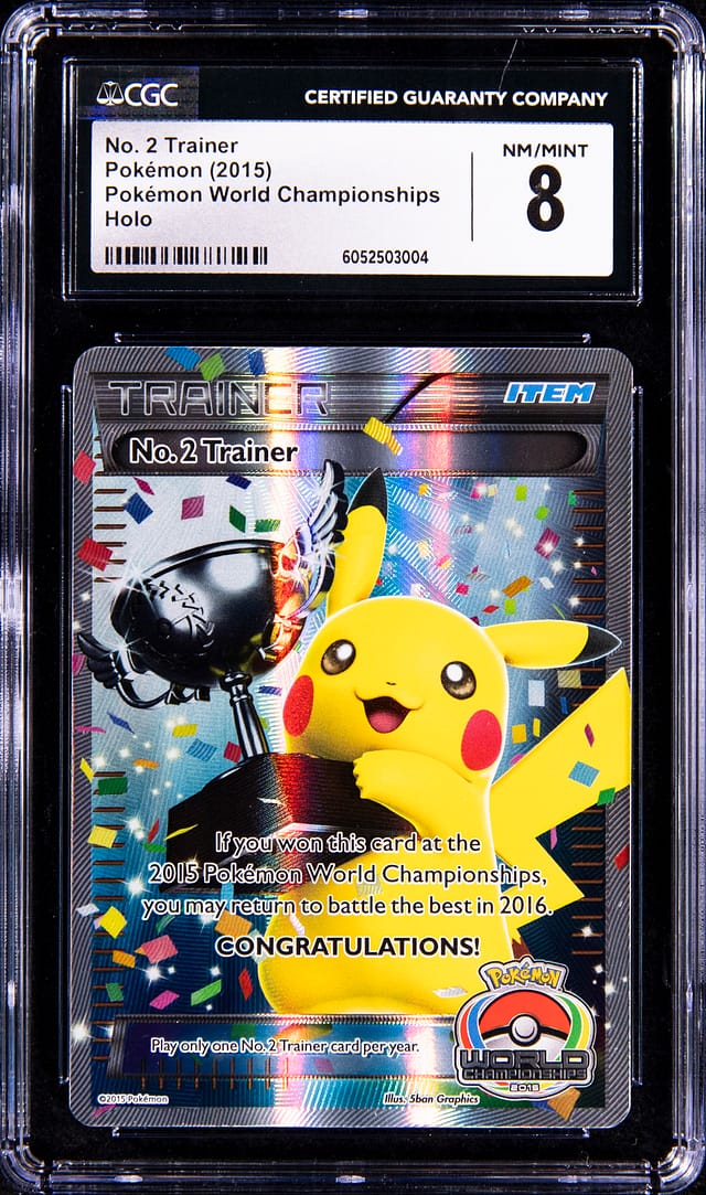 2015 No. 2 Trainer Pikachu Trophy CGC 8 Sells for $32k