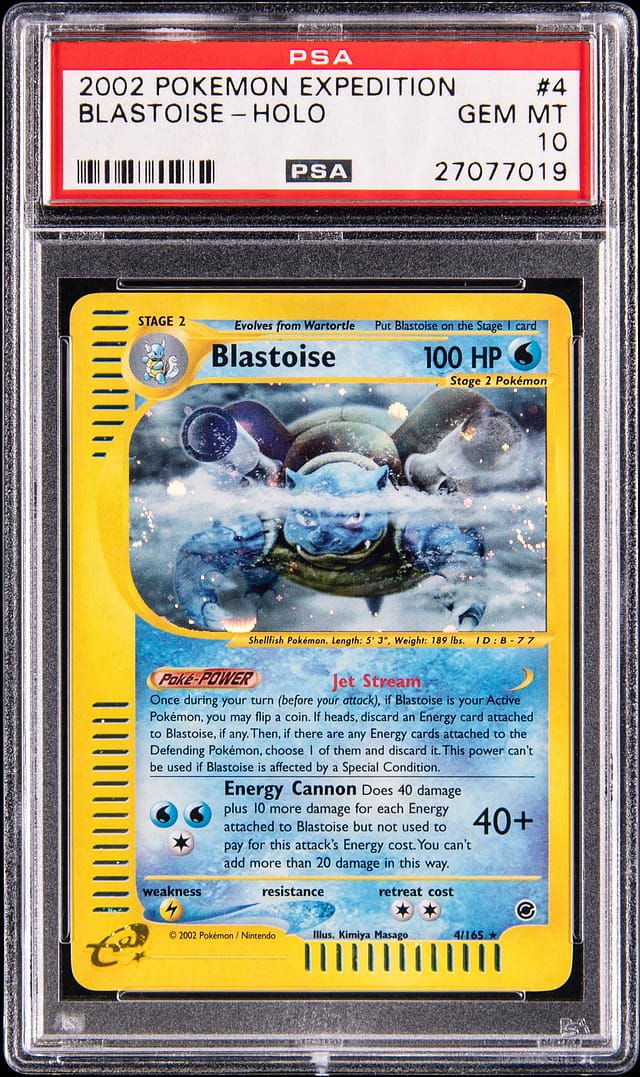 2002 Expedition Blastoise PSA 10 Sells for $14,762