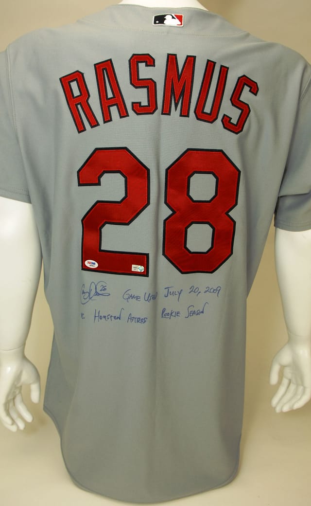 2009 Colby Rasmus Rookie Game Used Jersey Sale