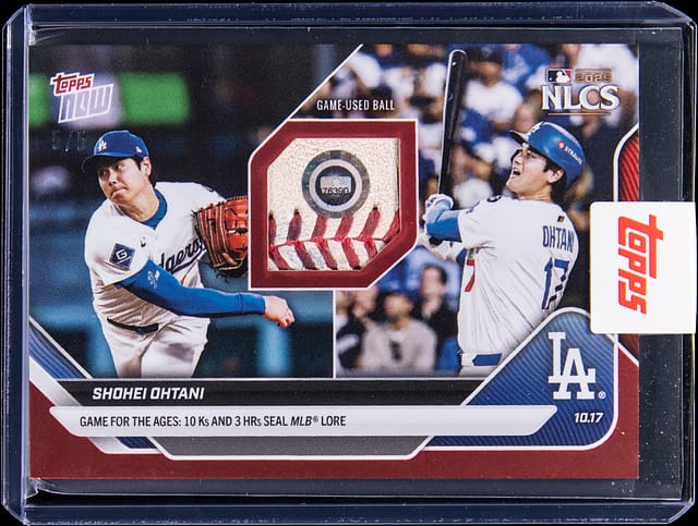 Shohei Ohtani 2025 Topps Now Red Foil Relic /5 Sale
