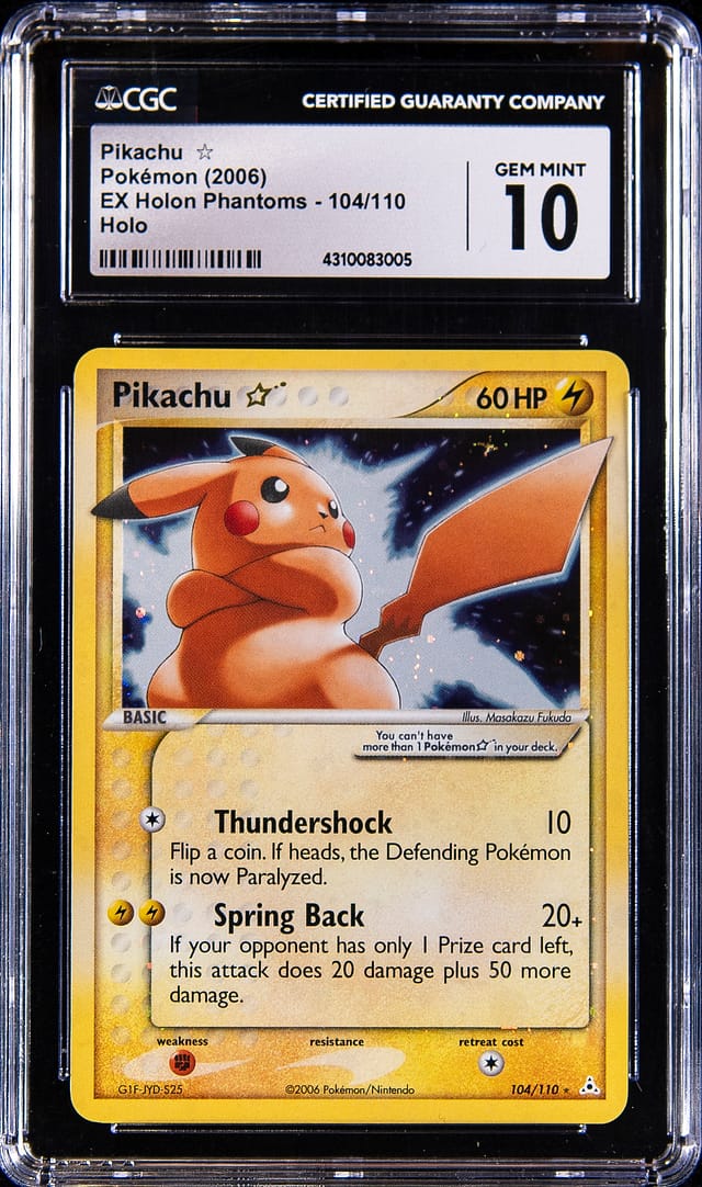 2006 Gold Star Pikachu CGC 10 sells for $22,570