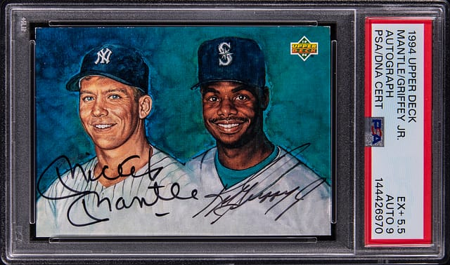 1994 Upper Deck Mantle/Griffey Dual Auto Sells for $23K