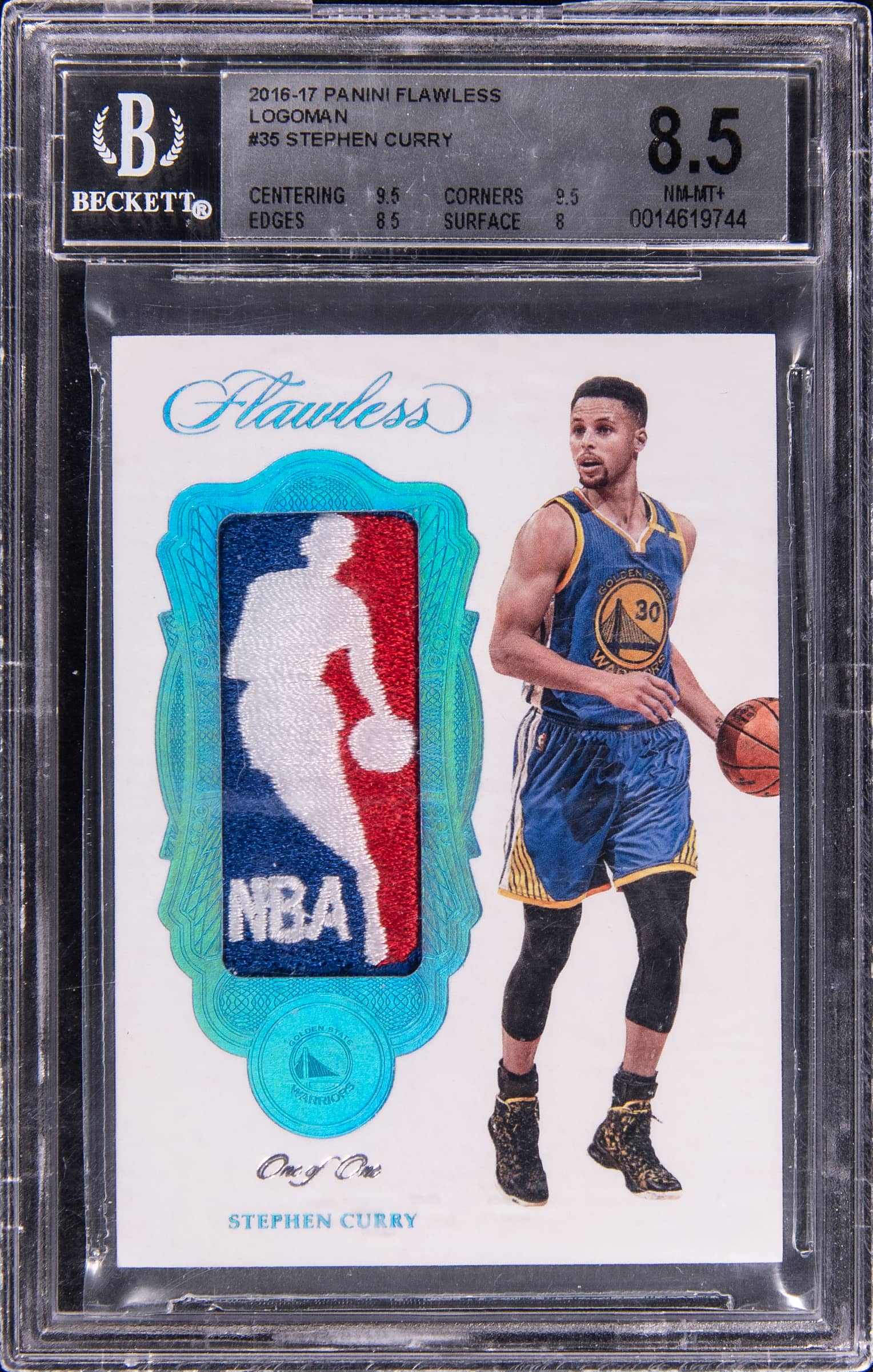 Stephen Curry 2016-17 Flawless Logoman 1/1 sells for $356K