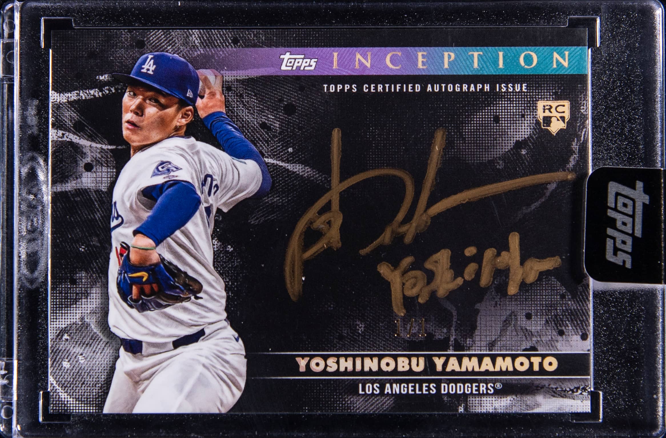 Yoshinobu Yamamoto 1/1 Inception Gold Ink RC Sale