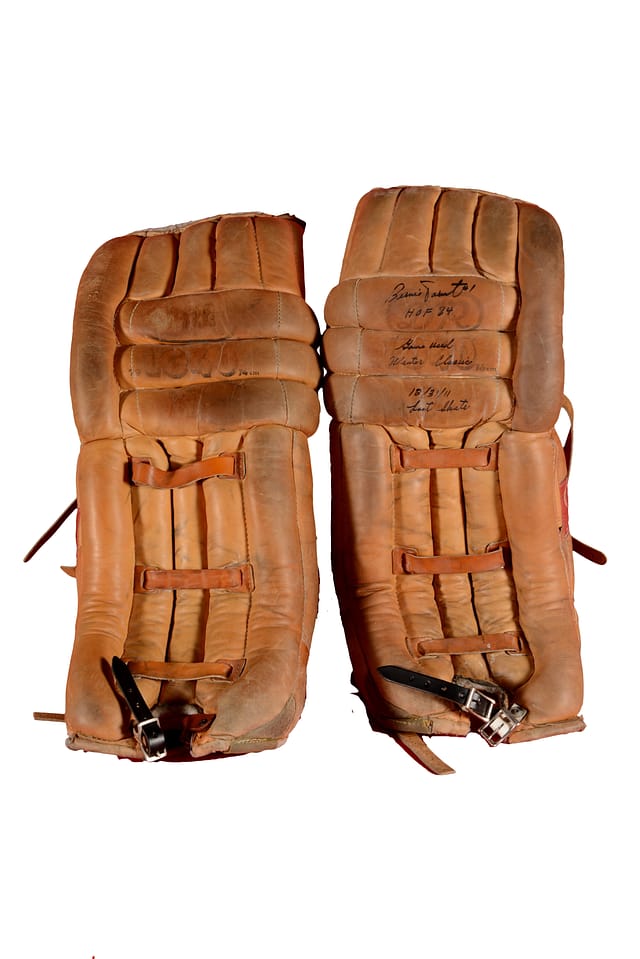 Bernie Parent Winter Classic Game-Used Pads Sale