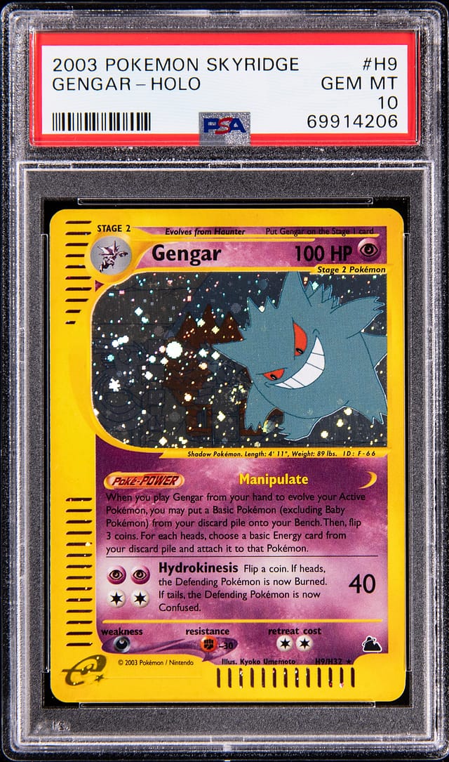 2003 Skyridge Gengar PSA 10 sells for $47,584
