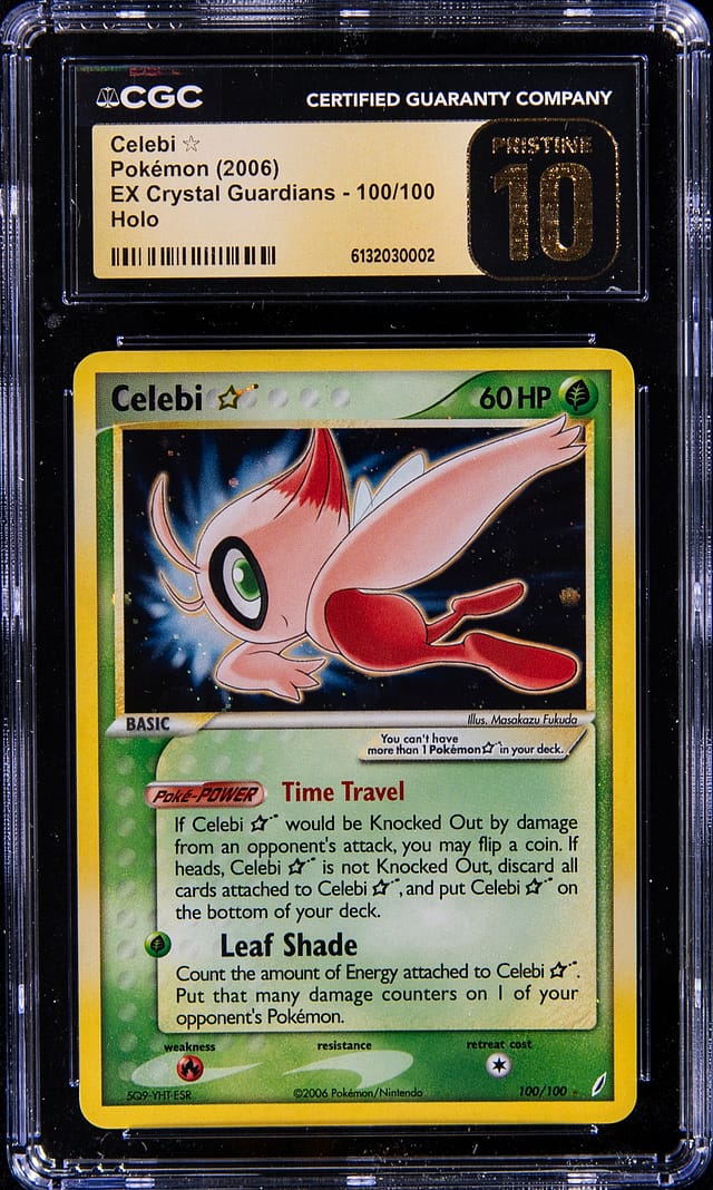 Gold Star Celebi CGC 10: $18K EX Crystal Guardians Sale