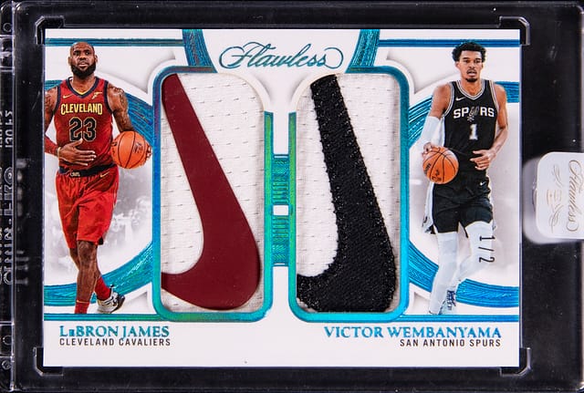 LeBron & Wembanyama Flawless Dual Brand Logo 1/2 Sale