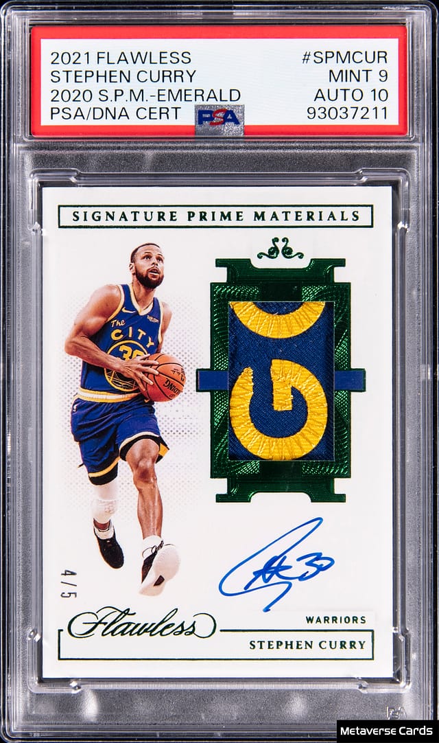 Stephen Curry Flawless Emerald /5 Sells for $51.8K