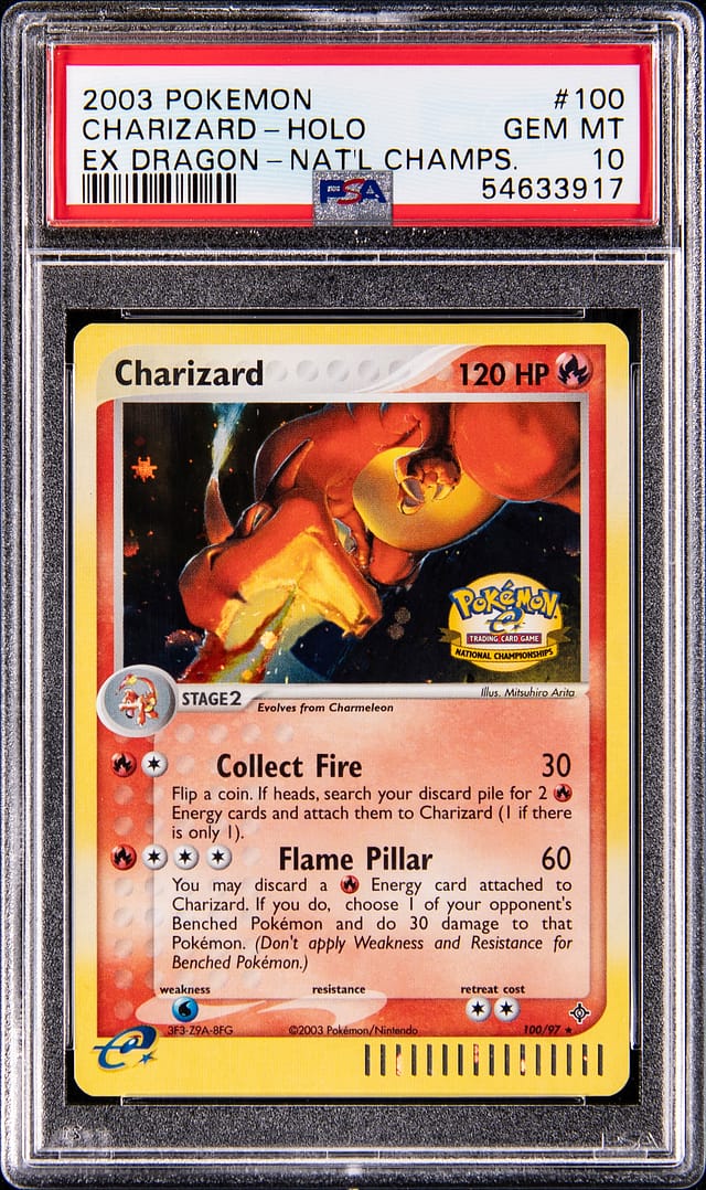 2003 EX Dragon National Championships Charizard PSA 10