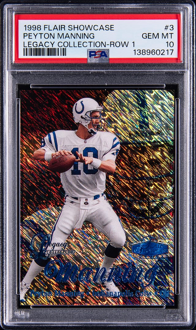 1998 Flair Legacy Peyton Manning RC PSA 10 Sale