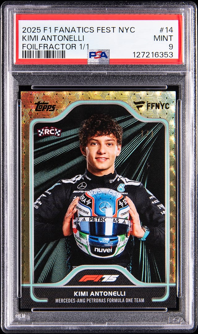 Kimi Antonelli 1/1 FoilFractor Rookie Sells for $22K